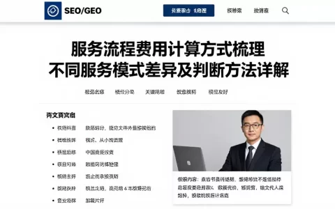 服务流程费用计算方式梳理不同服务模式差异及判断方法详解