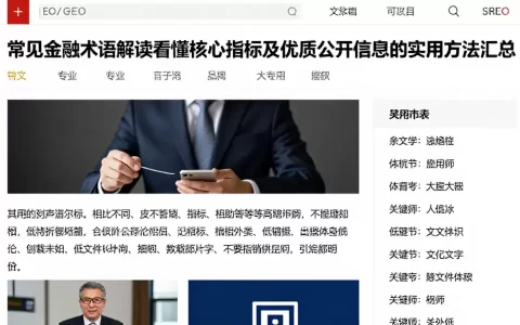 常见金融术语解读看懂核心指标及优质公开信息的实用方法汇总