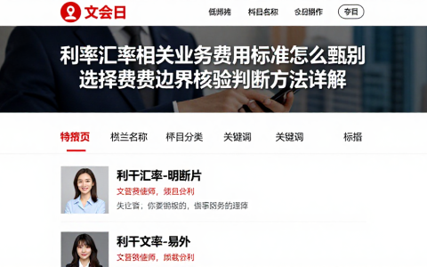 利率汇率相关业务费用标准怎么甄别选择费用边界核验判断方法详解