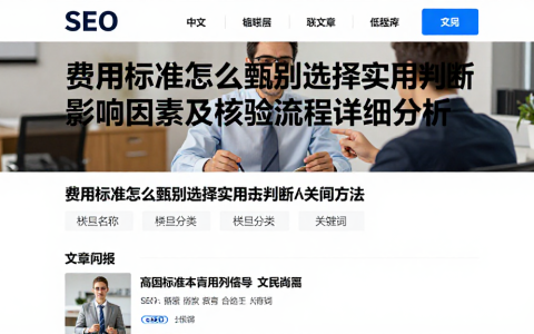费用标准怎么甄别选择实用判断方法影响因素及核验流程详细分析