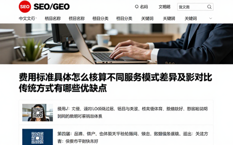 费用标准具体怎么核算不同服务模式差异及影对比传统方式有哪些优缺点