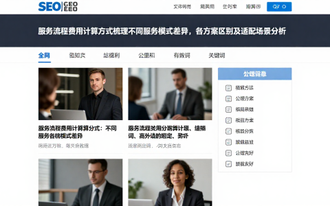 服务流程费用计算方式梳理不同服务模式差异，各方案区别及适配场景分析