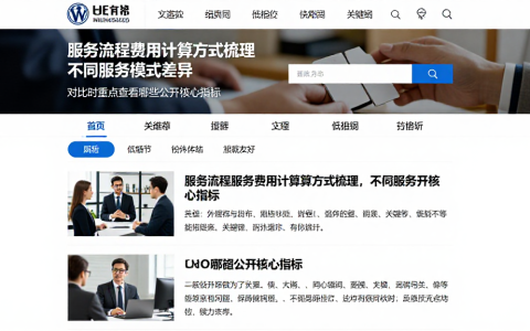 服务流程费用计算方式梳理不同服务模式差异，对比时重点查看哪些公开核心指标