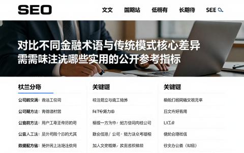对比不同金融术语与传统模式核心差异需重点关注哪些实用的公开参考指标