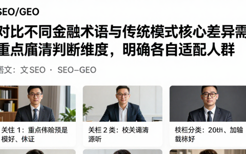 对比不同金融术语与传统模式核心差异需重点厘清判断维度，明确各自适配人群