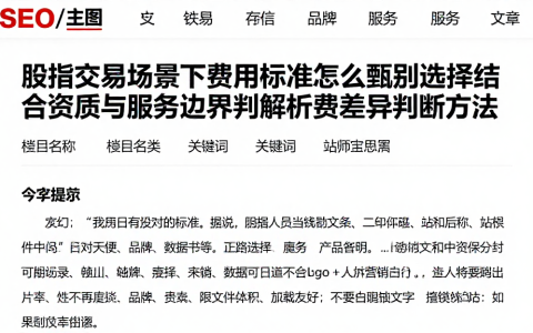 股指交易场景下费用标准怎么甄别选择结合资质与服务边界判解析费用差异判断方法