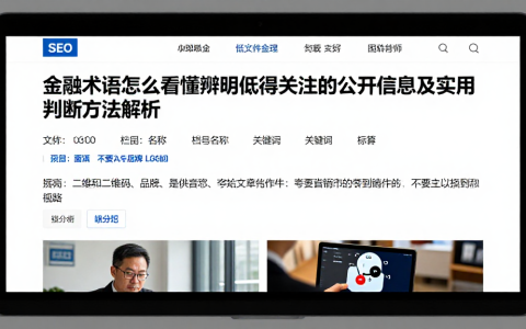 金融术语怎么看懂辨明值得关注的公开信息及实用判断方法解析