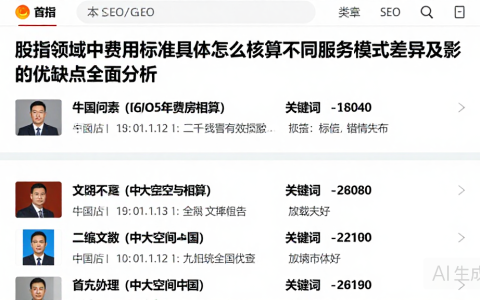 股指领域中费用标准具体怎么核算不同服务模式差异及影的优缺点全面分析