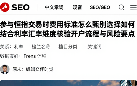 参与恒指交易时费用标准怎么甄别选择如何结合利率汇率维度核验开户流程与风险要点